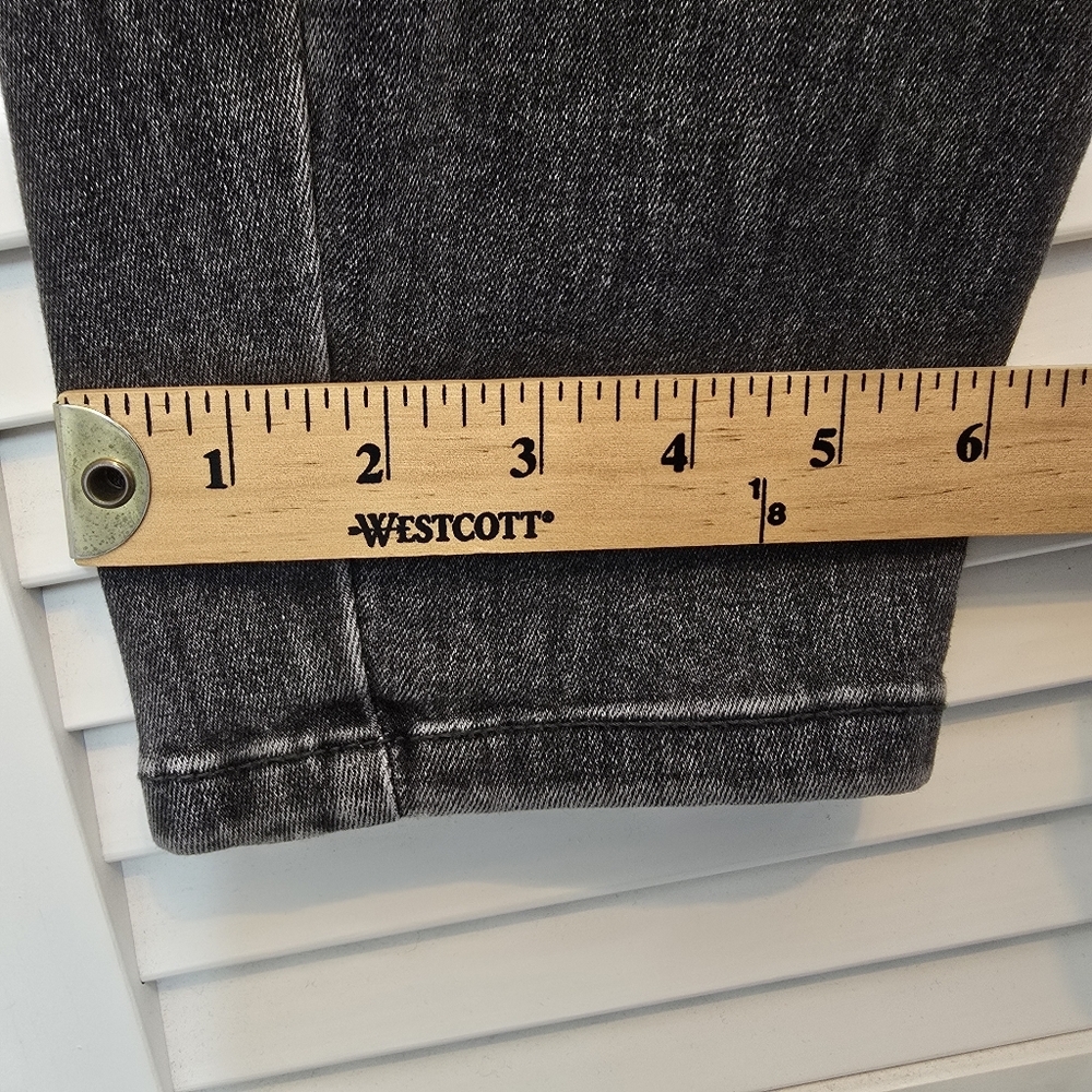 GAP Women Black Paperbag High Rise Tapered Jeans Sz Medium Minimalist Old Money‎ - Picture 12 of 12